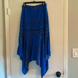 GANNI silk bandana skirt